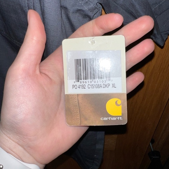 🔗 Mens Carhartt Scrub Top- Grey - Picture 7 of 8